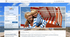 Desktop Screenshot of nordseeferien-horn.de